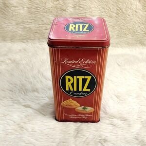 1986 Limited Edition Nabisco Ritz Crackers Tin Box 16 OZ Vintage Collectible